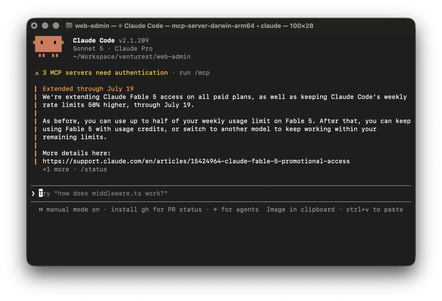 Claude Code executing a development spec in the terminal.